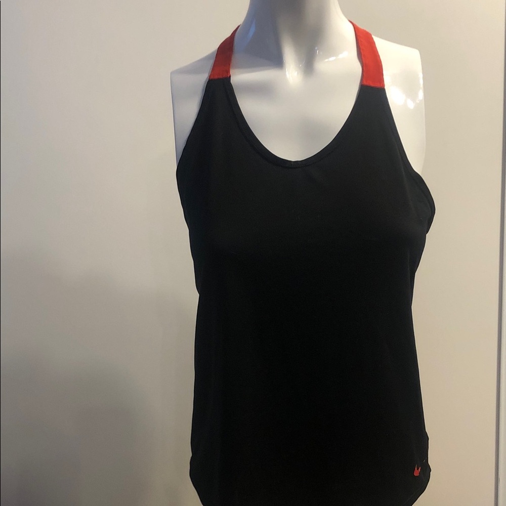Nike Black and Red Women's Top